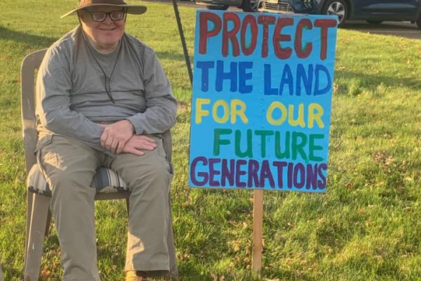 Activist protesting climate change.