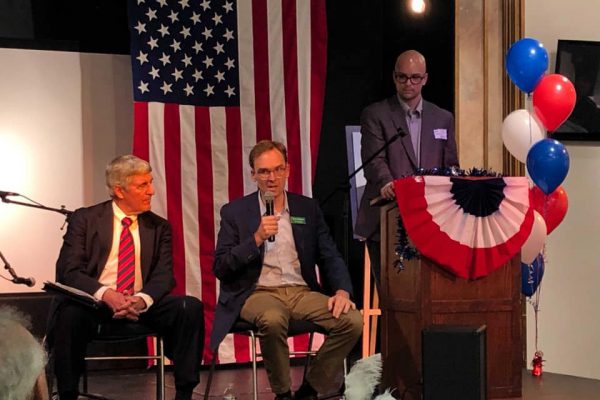 Tom at Ozaukee County fall dinner.