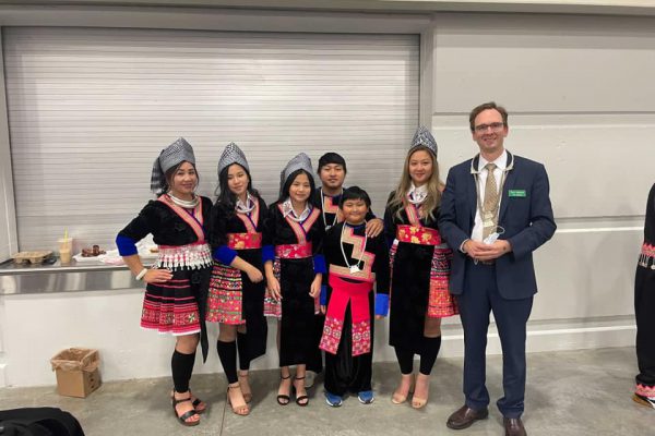 Tom attending Hmong Festival in West Allis